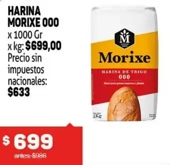 Morixe harina 000