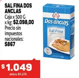 Makro Dos anclas sal fina caja oferta