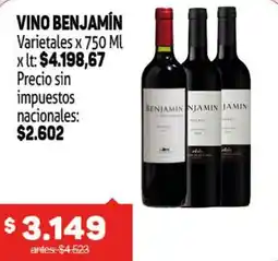 Makro Benjamín vino varietales oferta