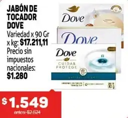 Makro Dove jabón de tocador variedad oferta