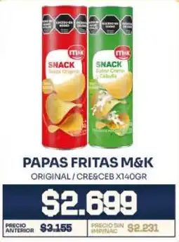 Makro M&K papas fritas original/cre&ceb oferta