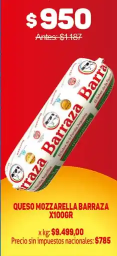 Makro Barraza queso mozzarella oferta