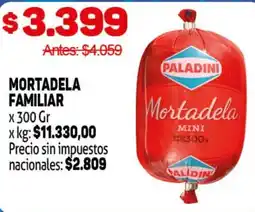 Makro Paladini mortadela familiar oferta