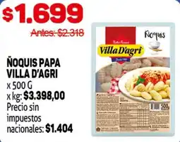Makro Villa d'agri ñoquis papa oferta