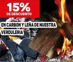 Makro En carbon y leña de nuestra verduleria oferta