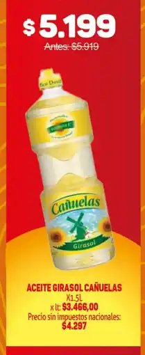 Makro Cañuelas aceite girasol oferta