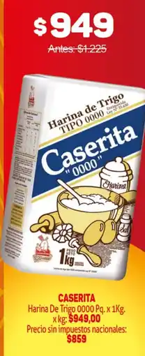 Makro Caserita harina de trigo 0000 pq oferta