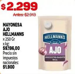 Makro Hellmann's mayonesa ajo oferta