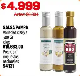 Makro Salsa pampa variedad oferta
