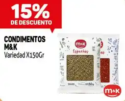 Makro M&K condimentos variedad oferta