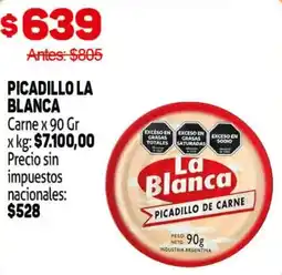Makro La blanca picadillo carne oferta