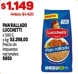 Makro Lucchetti pan rallado oferta