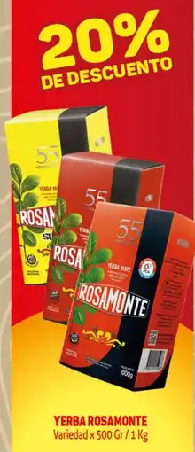 Makro Rosamonte yerba variedad oferta