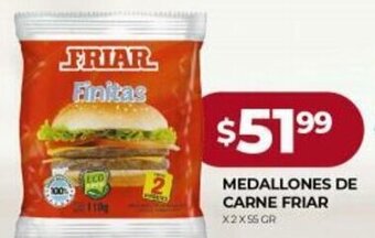 Supermercados Tadicor Medallones De Carne Friar x 2 x 95gr oferta
