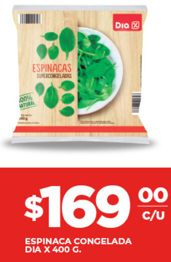 Supermercados DIA Espinaca Congelada Dia x 400g oferta