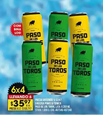 Coto Gaseosa Pomelo O Tónica Paso De Los Toros oferta
