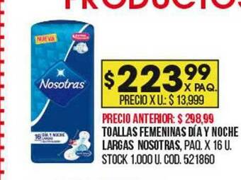 Coto Toallas Femeninas Día Y Noche Largas Nosotras oferta