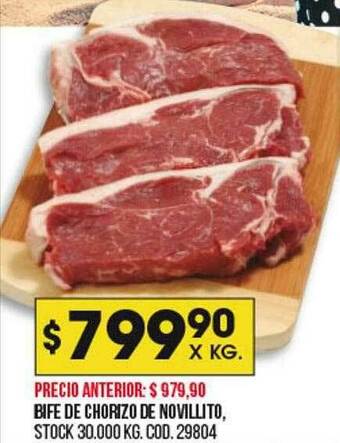 Coto Bife De Chorizo De Novillito oferta