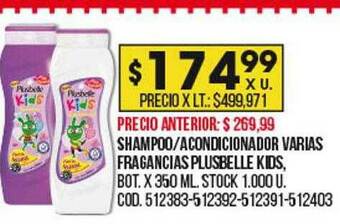 Coto Shampoo Acondicionador Varias Fragancias Plusbelle Kids oferta