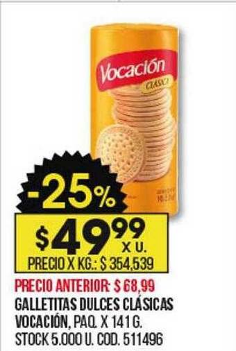 Coto Galletitas Dulces Clásicas Vocación oferta