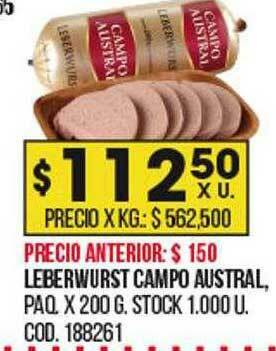 Coto Leberwurst Campo Austral oferta