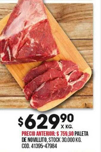 Coto Paleta De Novillito oferta