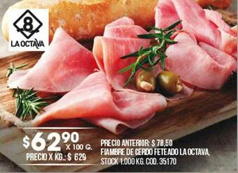 Coto Fiambre De Cerdo Feteado La Octava oferta