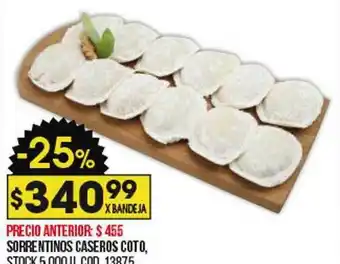 Coto Sorrentinos Caseros Coto oferta