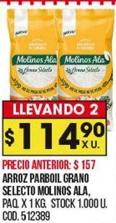 Coto Arroz Parboil Grano Selecto Molinos Ala oferta