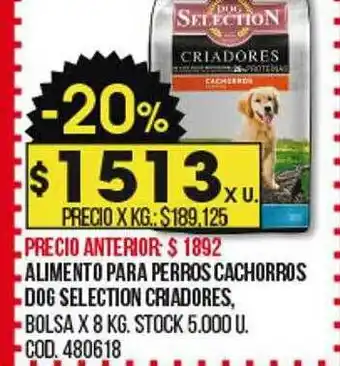 Coto Alimento Para Perros Cachorros Dog Selection Criadores oferta