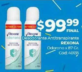 Diarco Desodorante Antitranspirante Rexona oferta
