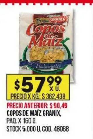 Coto Copos De Maíz Granix oferta
