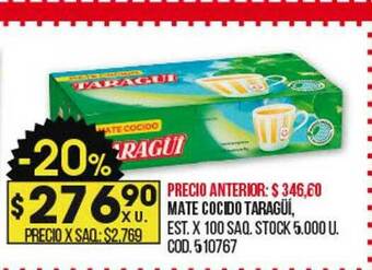Coto Mate Cocido Taragüí oferta