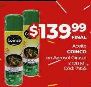 Diarco Aceite Coinco En Aerosol Girasol oferta