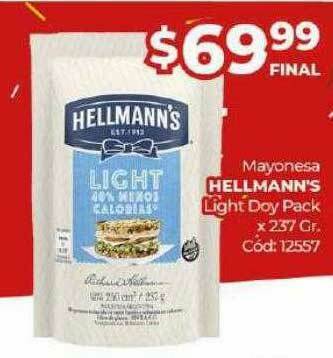 Diarco Mayonesa Hellmann's Light Doy Pack oferta