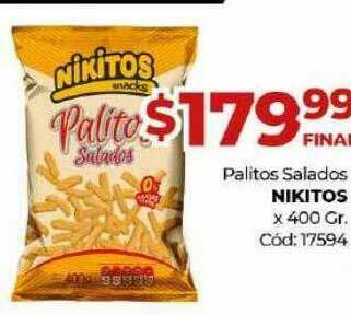 Diarco Palitos Salados Nikitos oferta