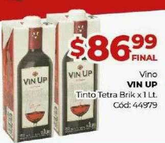 Diarco Vino Vin Up Tinto Tetra Brik oferta