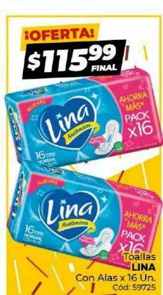 Diarco Toallas Lina Con Alas oferta