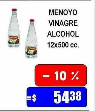 Menoyo Vinagre Alcohol