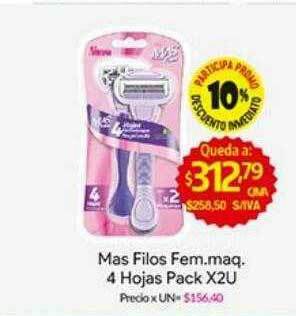 Medamax Mas Filos Fem Maq 4 Hojas oferta