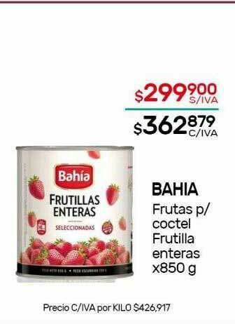 Nini Mayorista Bahia Frutas P Coctel Frutilla Enteras oferta