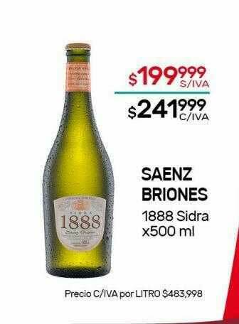 Nini Mayorista Saenz Briones 1888 Sidra oferta