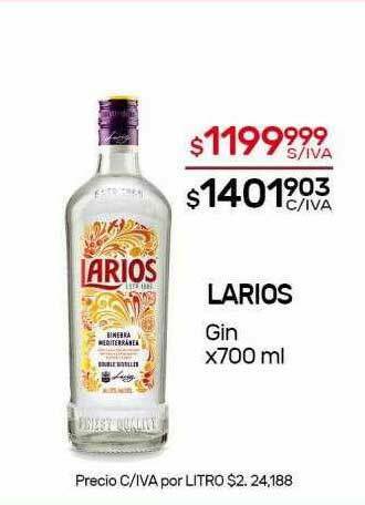 Nini Mayorista Larios Gin oferta