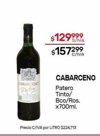 Nini Mayorista Cabarceno Patero Tinto Bco Ros oferta