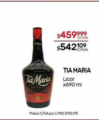 Nini Mayorista Tia Maria Licor oferta