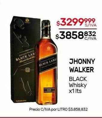 Nini Mayorista Jhonny Walker Black Whisky oferta