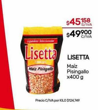 Nini Mayorista Lisetta Maíz Pisingallo oferta