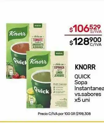 Nini Mayorista Knorr Quick Sopa Instantanea oferta