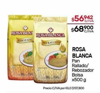 Nini Mayorista Rosa Blanca Pan Rallado Rebozador Bolsa oferta