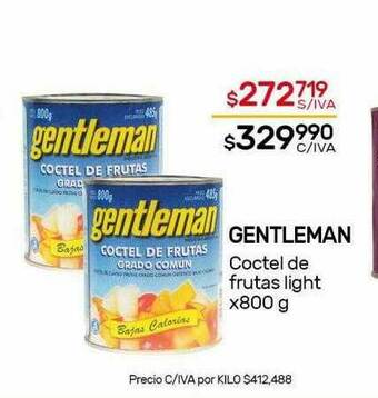 Nini Mayorista Gentleman Coctel De Frutas Light oferta